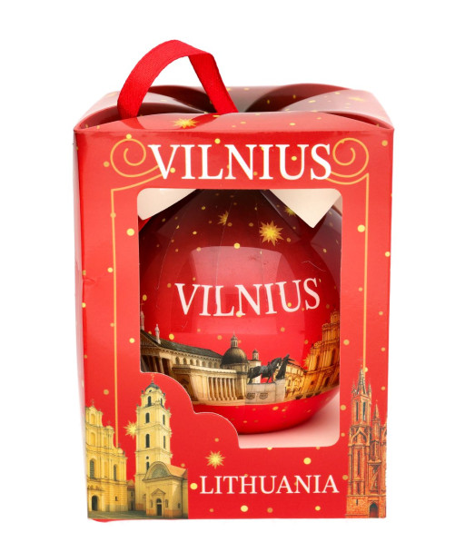 Dekoratyvinis raudonas žaisliukas Vilnius